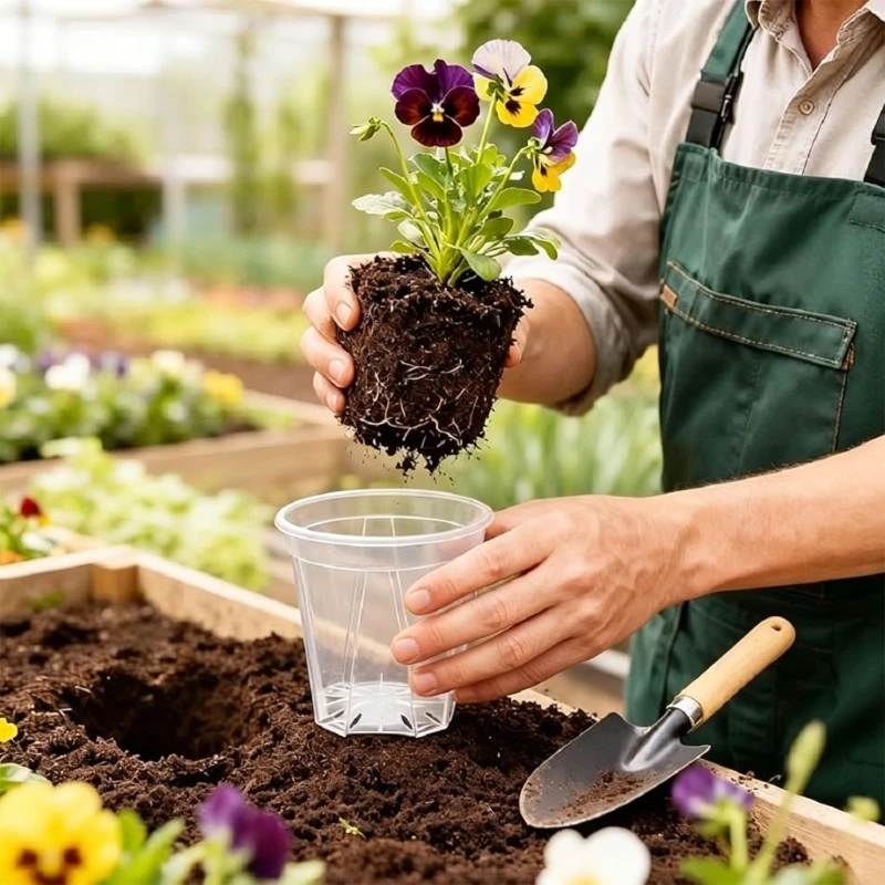 20Pcs Flexible Cultivation Pots 4 Different Sizes For All Development Phases