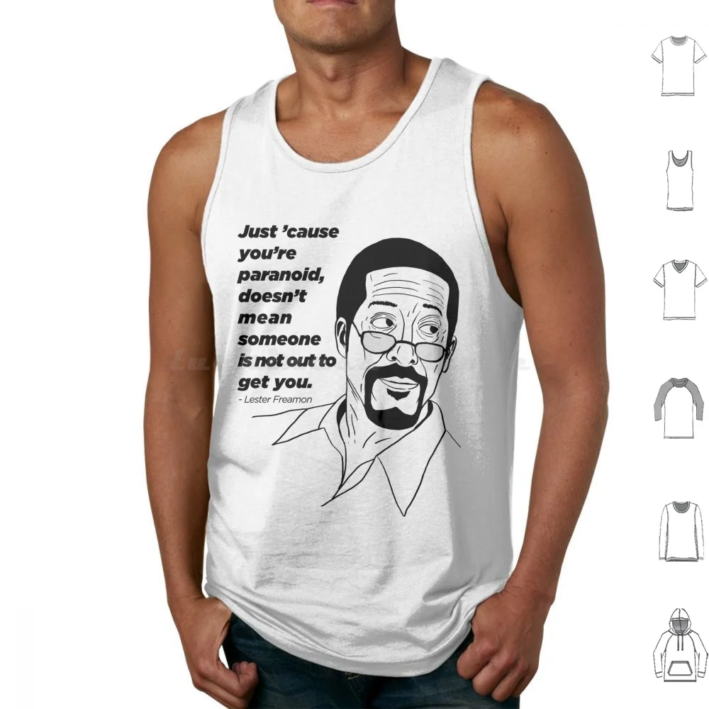 The Wire Lester Freamon 2 Tank Tops Vest Sleeveless The Wire Omar Little Omar Hbo Wire Baltimore Little Tv Mcnulty Omar