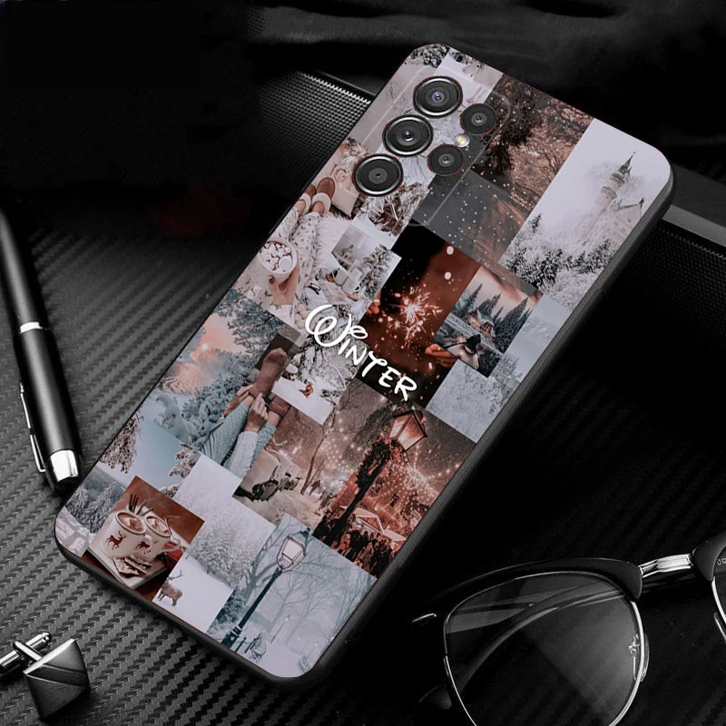 

Phone Case For Samsung Galaxy S25 S24 S23 S22 Ultra S24 S23 S22 S21 Plus S25 Edge S24 S20 FE Winter Christmas