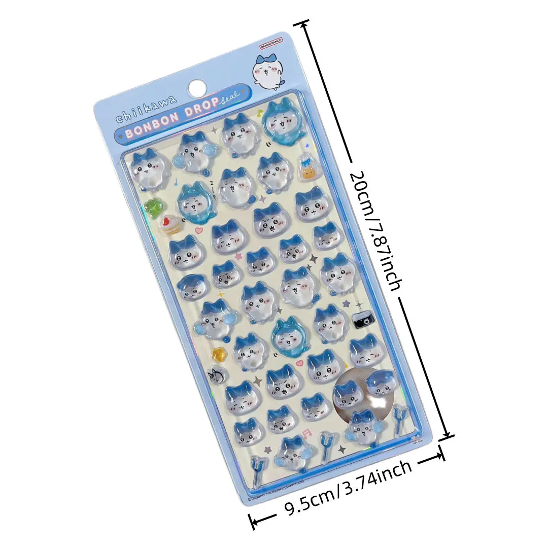 Chiikawa 3D Embossed Stickers, perfect for decorating journals, water bottles, phone cases and more, ideal gifts for friends.