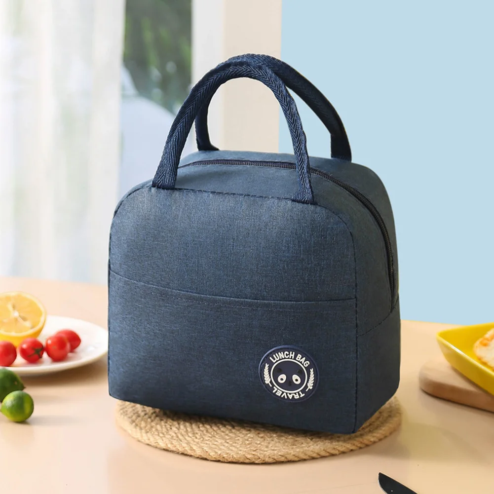 Lunch Bag Picnic Container Grocery BagInsulated Cool Thermal Food Storage Box Carry Tote For Outdoor Children 23x14.5x20cm