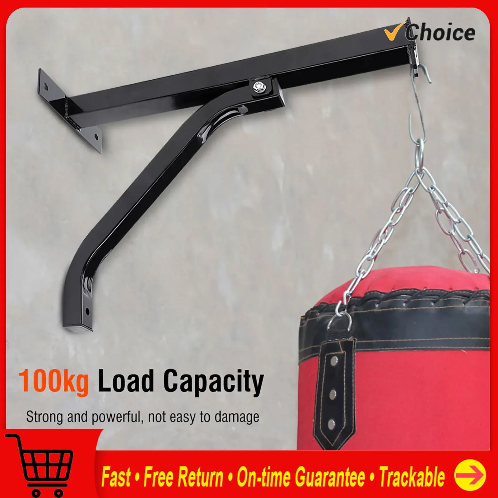 Heavy Duty Boxing Punch Punching Bag Wall Bracket Mount Hanging Stand Accessory Boxing Punch Bag Bracket Punch Bag Hanging Stand