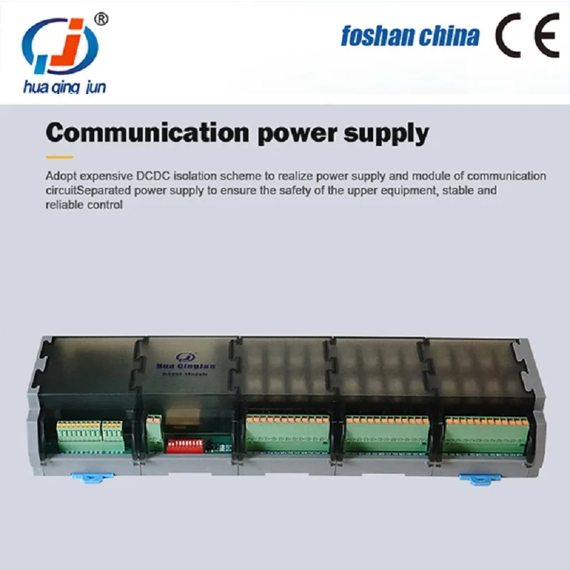 Chingjun 24-Channel RS485 Communication Relay Module QJ-24O1Z-T4 Relays Remote Control Modbus RTU DO Module for SCADA System