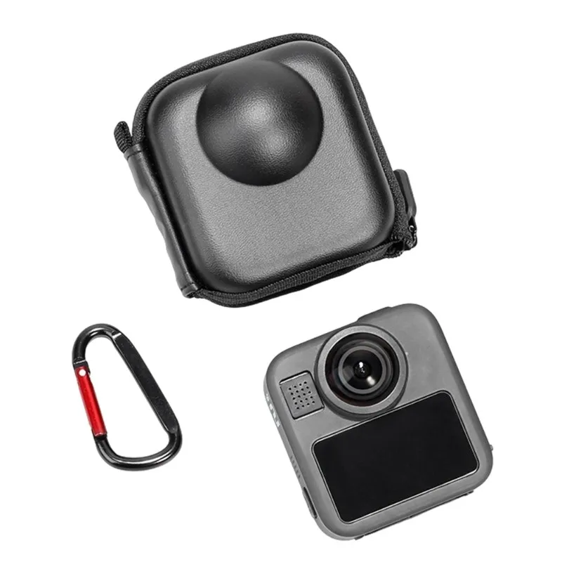 AB25-Case For Gopro Max 2 Mini Bag Panoramic Sports Camera Protective Pouch Portable Storage Case Half Zip+ Lock
