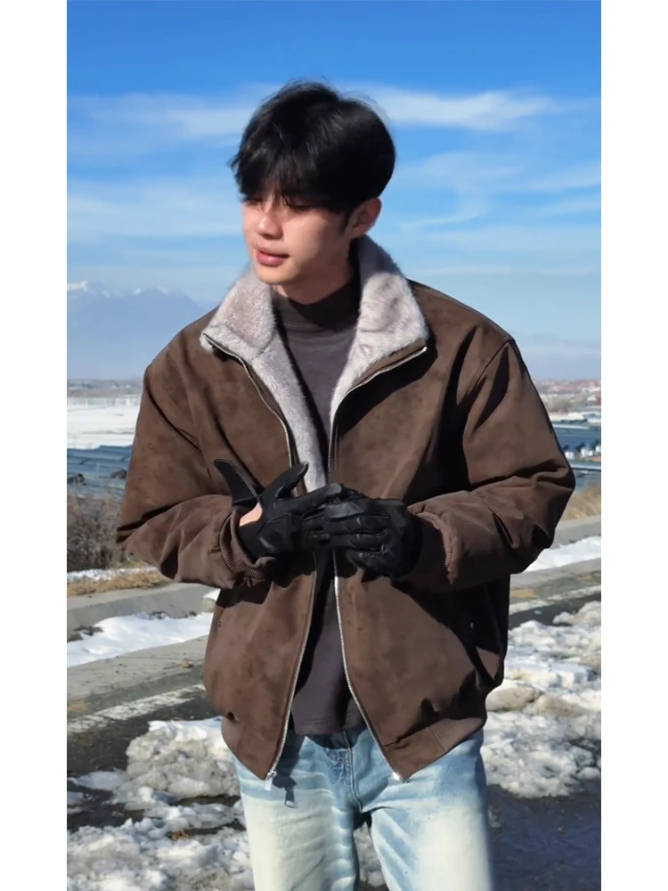 

Мужская зимняя хлопковая куртка American Sle на подкладке с утепленной изоляцией в виде горного орла, повседневная верхняя одежда, пальто