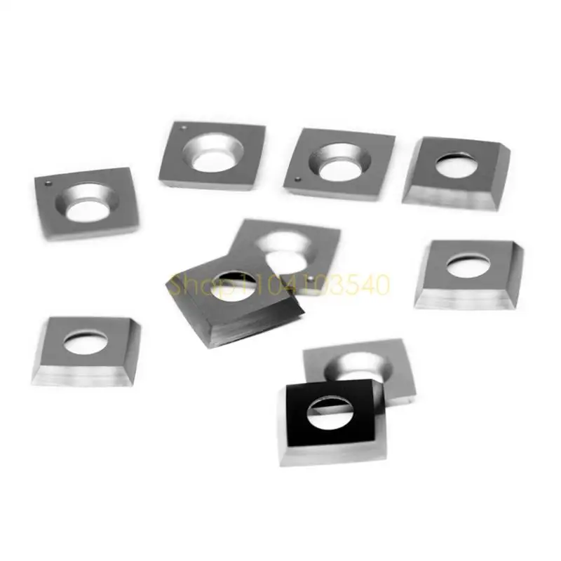 

02DC 14mm Standard Square Straight Tungsten Carbide Cutter Inserts Knives for T21348 Woodworking Spiral Helical Planer Head