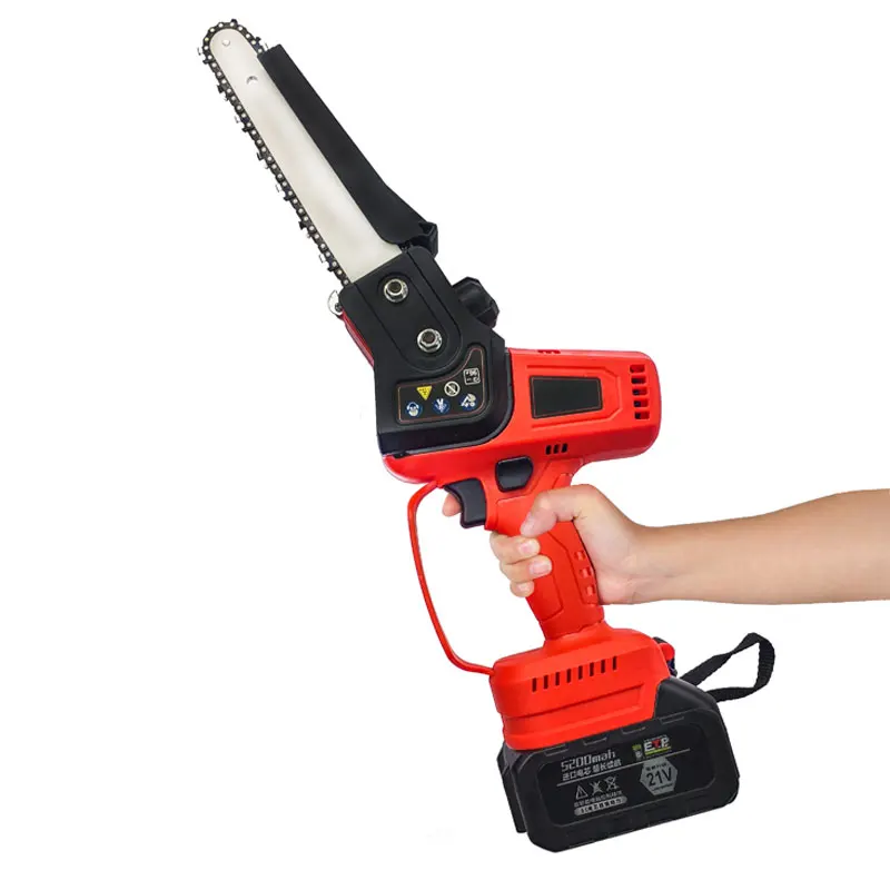Good Quality 8 Inch Small Wood Cutting Portable Lithium Battery Powered Chain Saw Mini Cordless Electric Chainsaw
