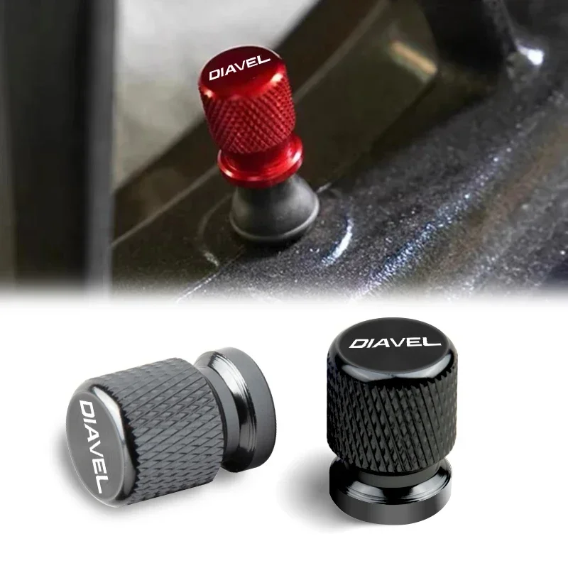 2 Pcs Motorcycle Accessories For Ducati Diavel AMG Carbon Road XDIAVEL S 2012-2017 Metal Tire Valve Air Port Stem Cover Caps