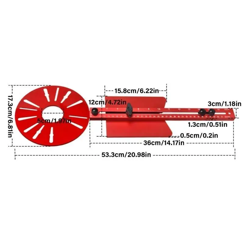 حامل دعم ثابت 652F مع قوالب ثقب متعددة القطر أداة تجديد المنزل لأجهزة توجيه الخشب والنقش #2