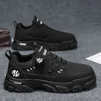 Chaussures d'été décontractées pour hommes, baskets en cuir confortables et souples, chaussures de marche pour hommes, chaussures à plateforme pour hommes 5
