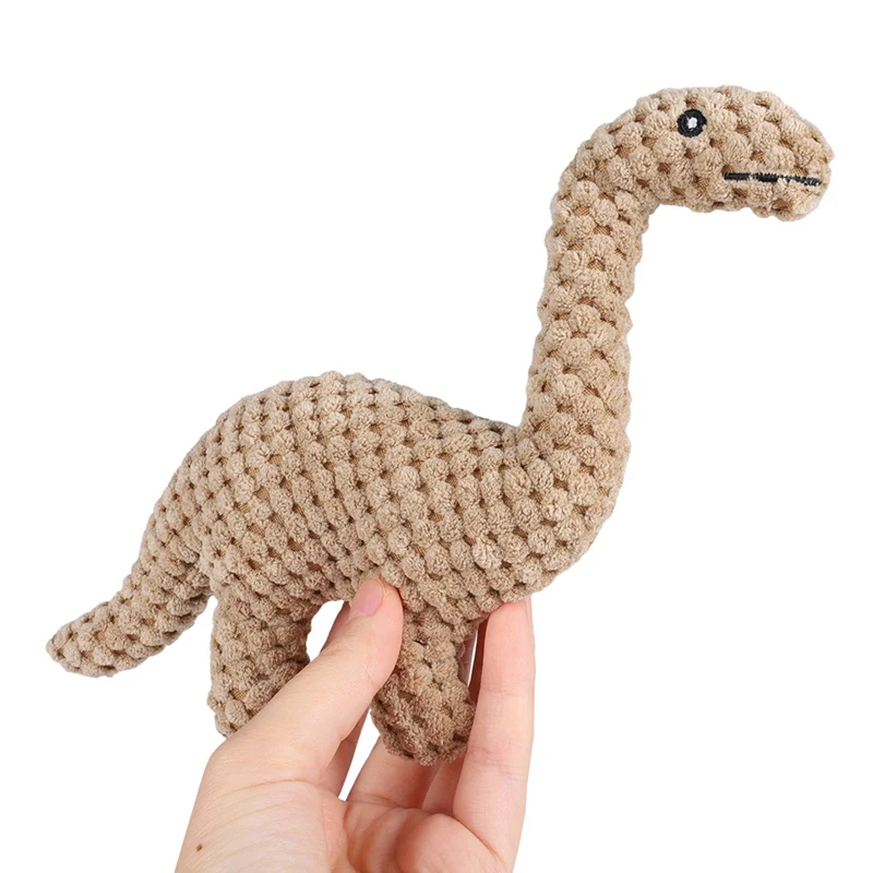 Cats Toy Corduroy Plush Cat Toys for Kitten Teeth Grinding Dinosaur Shape Chewing Toy Bite Resistant Dog Toy Pet Accessories