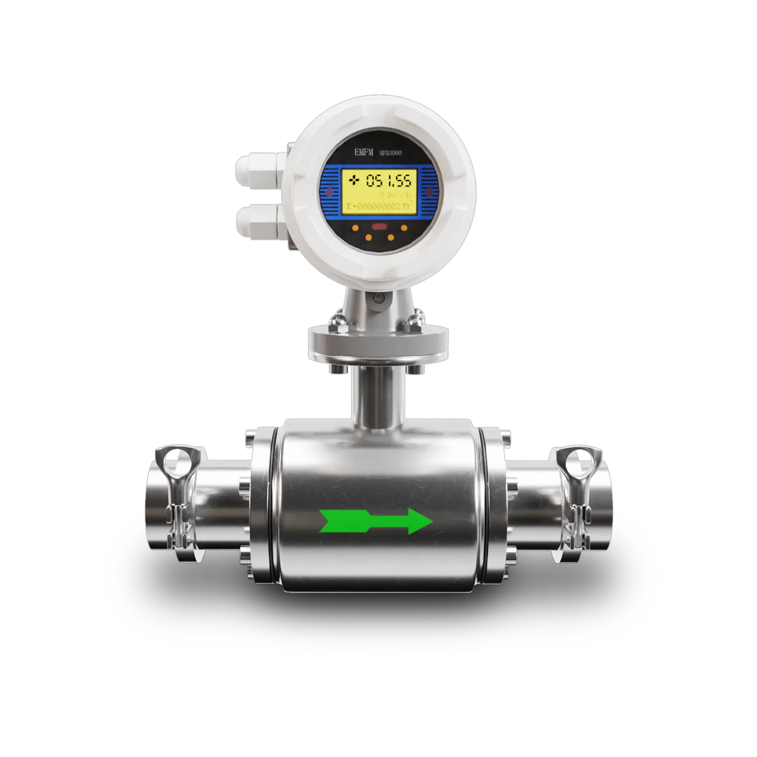 DN50/2inch SS316L Milk/Drink Water Sanitary Type Electromagnetic Flow Meter