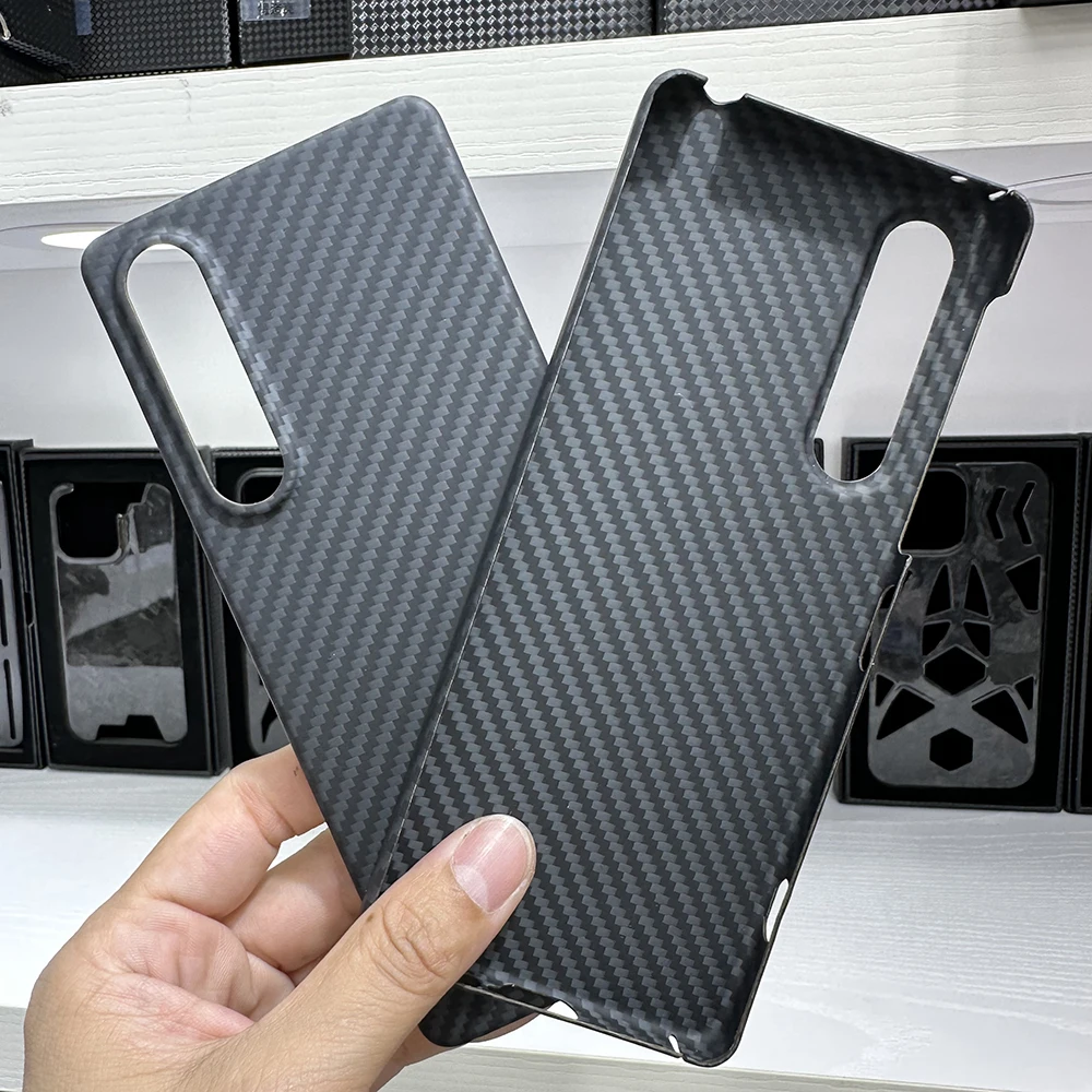 

New Real Aramid Fiber Carbon Fiber Phone For Sony XPeria 1V Armor Material Sony XPeria 1 V Men' Phone Shell Case Cover