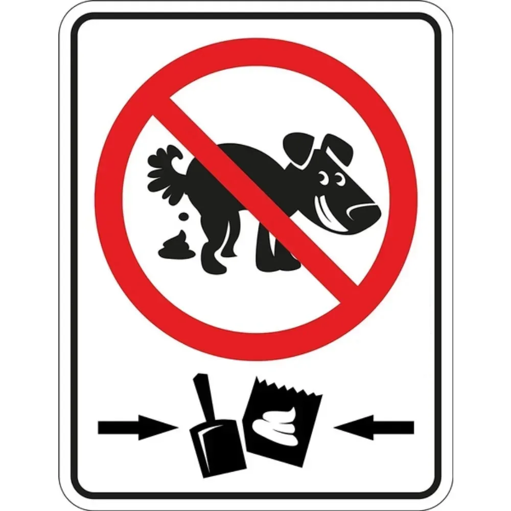 No Dog Pooping Warning Metal Tin Sign Please Clean Up After Pets Vintage Plaque Outdoor Yard Park Garden Home Wall Decor