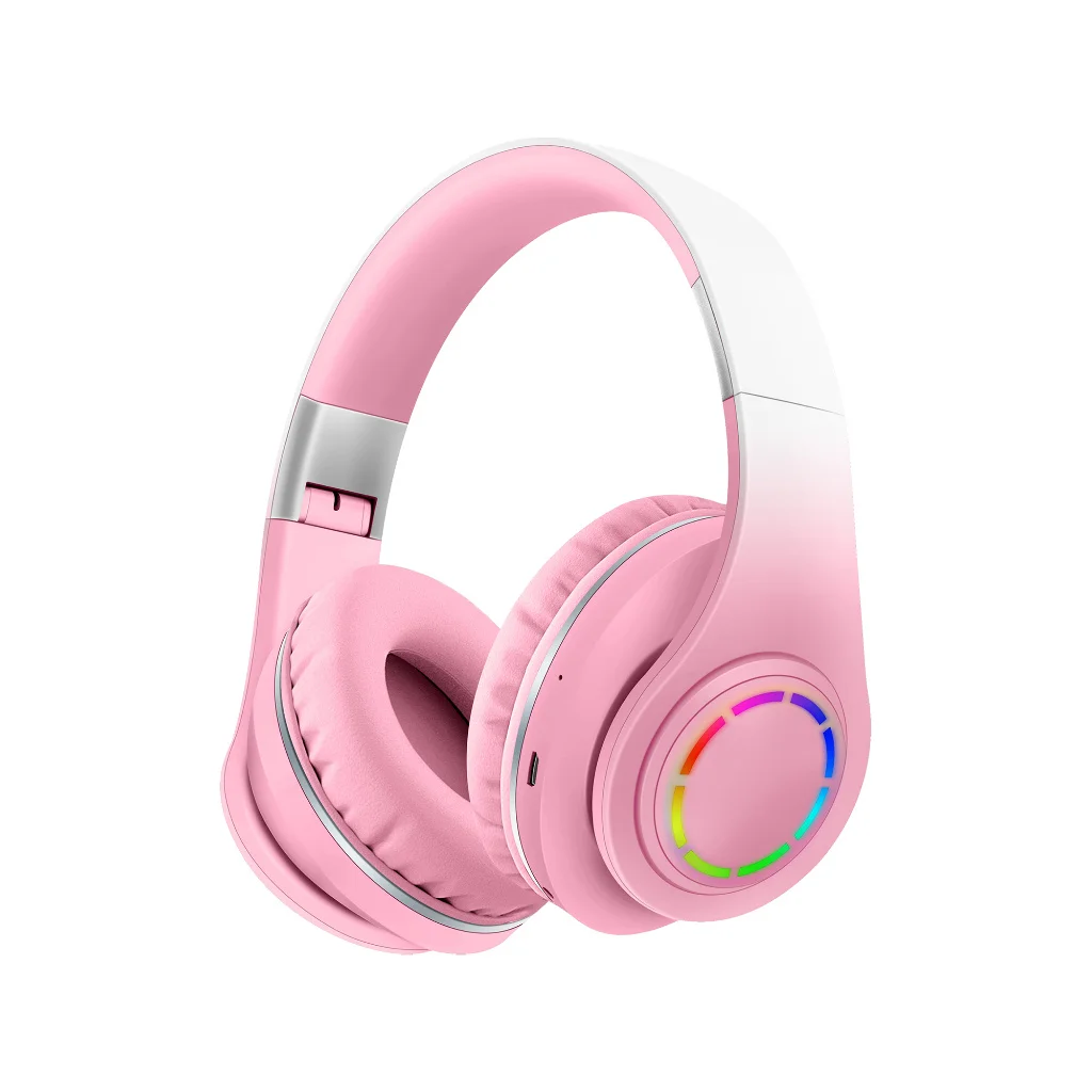 Headset Fone de Ouvido Bluetooth 5.0 Wireless Rosa Onistek FN632