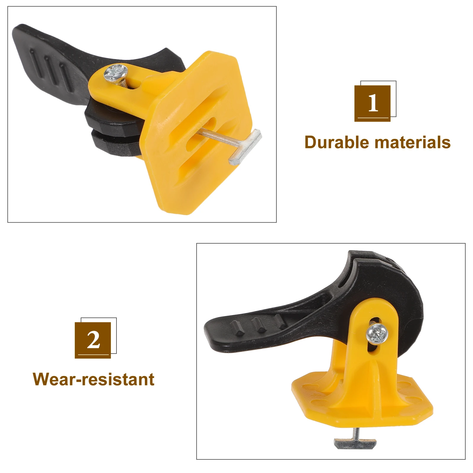 50Pcs Tile Leveling Spacers Robust Study Construction Steel Pin Replacement for Tile Alignment Leveling Tools Installation Kit