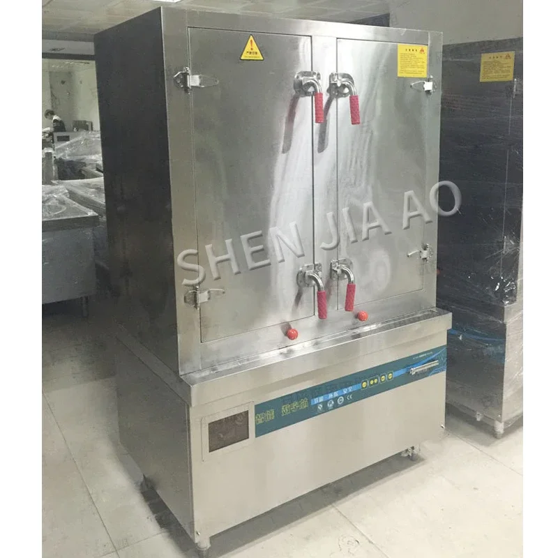 25KW/35KW Double Door Electric Food Steamer Whole Cabinet 24 Layers/36 Layers Electric Steamer Rice Steaming Cabinet 380V