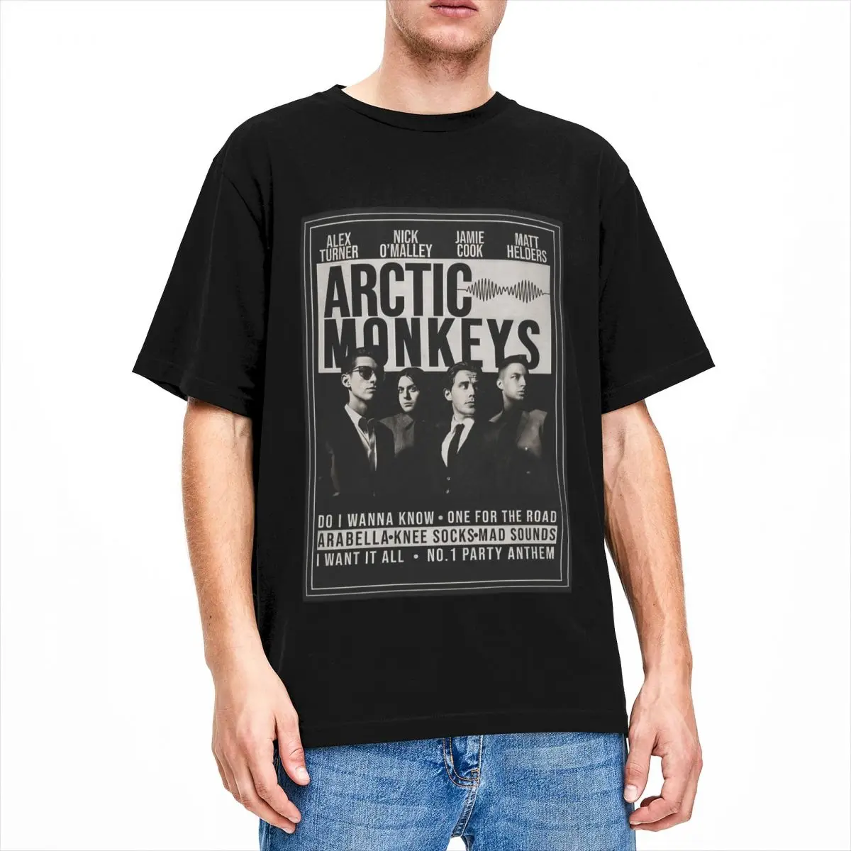 Arctic Monkeys Rock Band Accessories T-Shirt Men Women Hip Hop Amazing 100% Cotton Tee Shirt Crewneck Short Sleeve Classic Tops