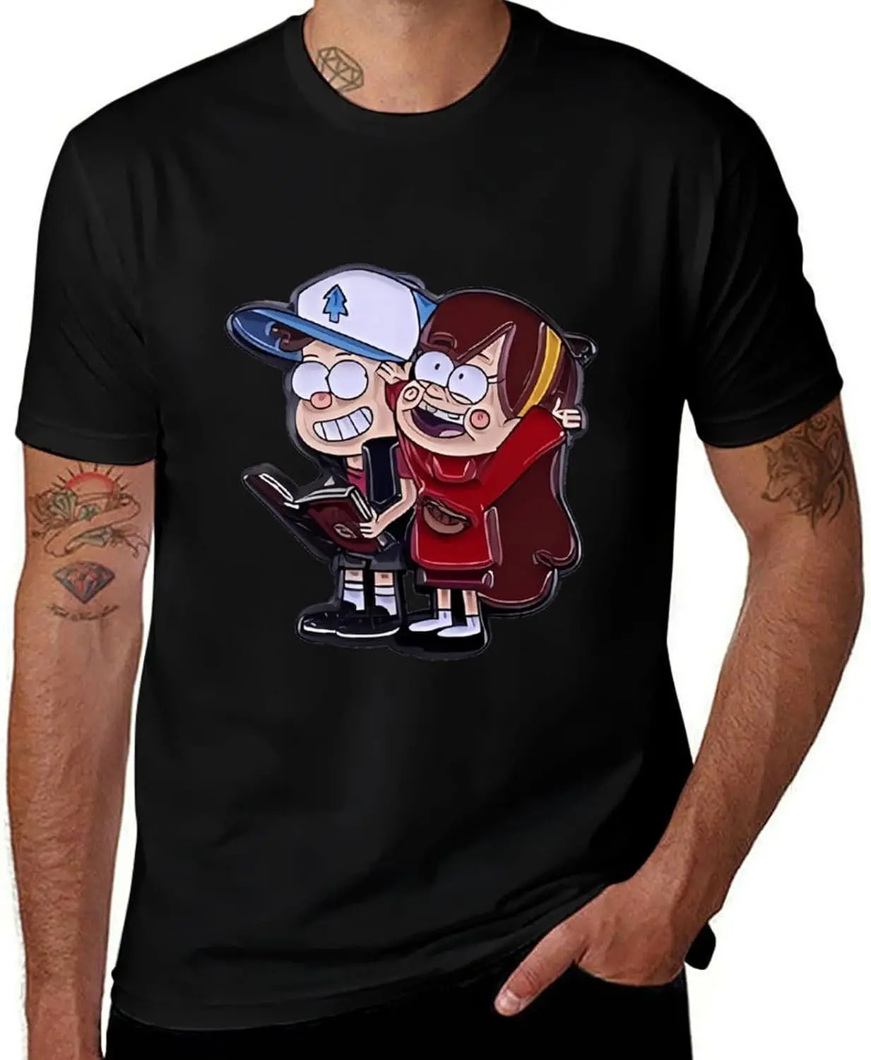 Gra-Vity Trust Falls No One is Afraid of Dipper and Mabel USA T-Shirt