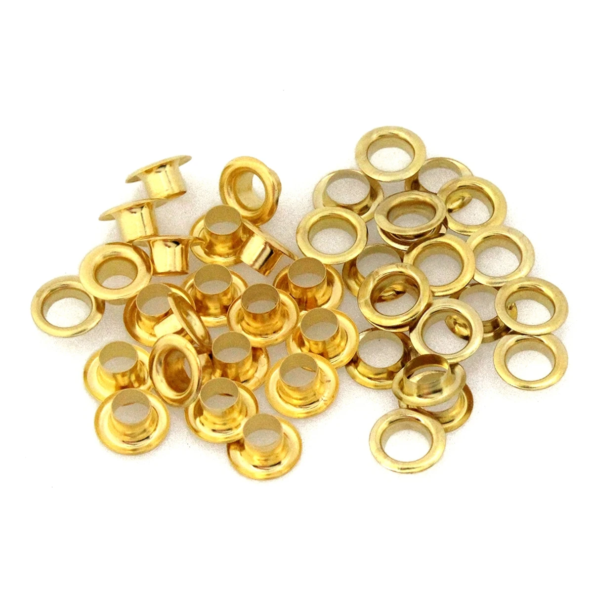 100sets 5mm Brass Double Sided Eyelet with Washer Leather Craft Repair Grommet Round Eye Rings For Shoes Bag Clothing Belt Hat