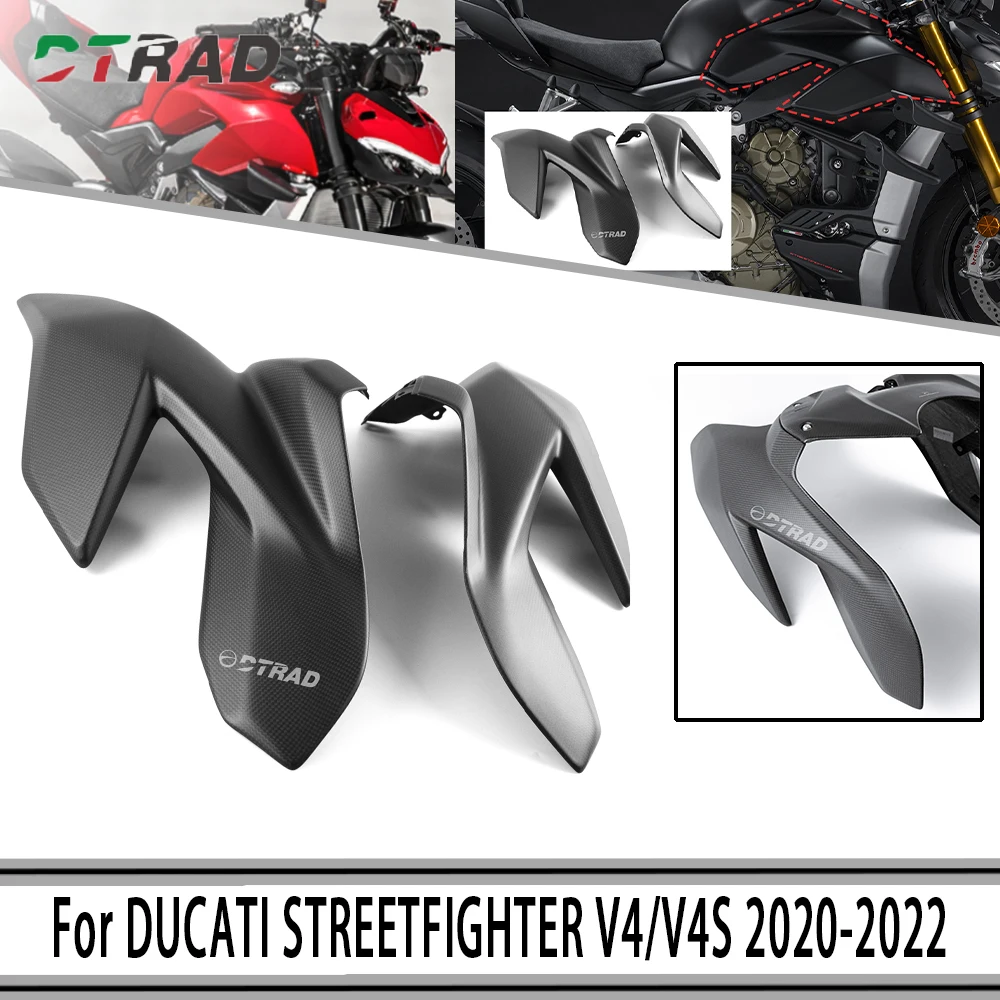 Real 3K CARBON FIBER For DUCATI STREETFIGHTER V4/V4S 2020-2022 Motorcycle modification accessories UPPER Side FAIRING