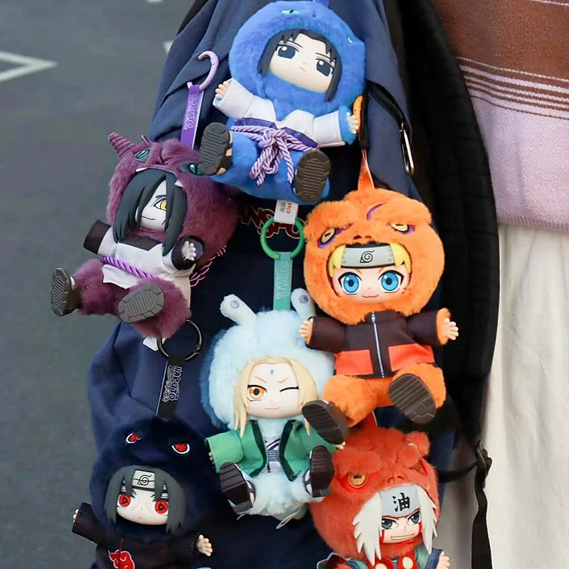 

New Arrival Original Eaki Naruto Cute Beast Party V2 Series Blind Box Vinyl Plush Doll Mystery Birthday Gift Backpack Decoration