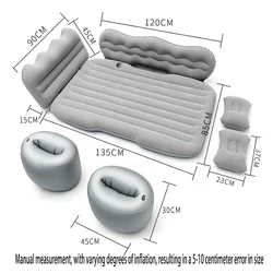 Portable Car Travel Inflatable Bed Outdoor Travel Camping Mattress Car Rear Foldable Air Mattress Accesorios