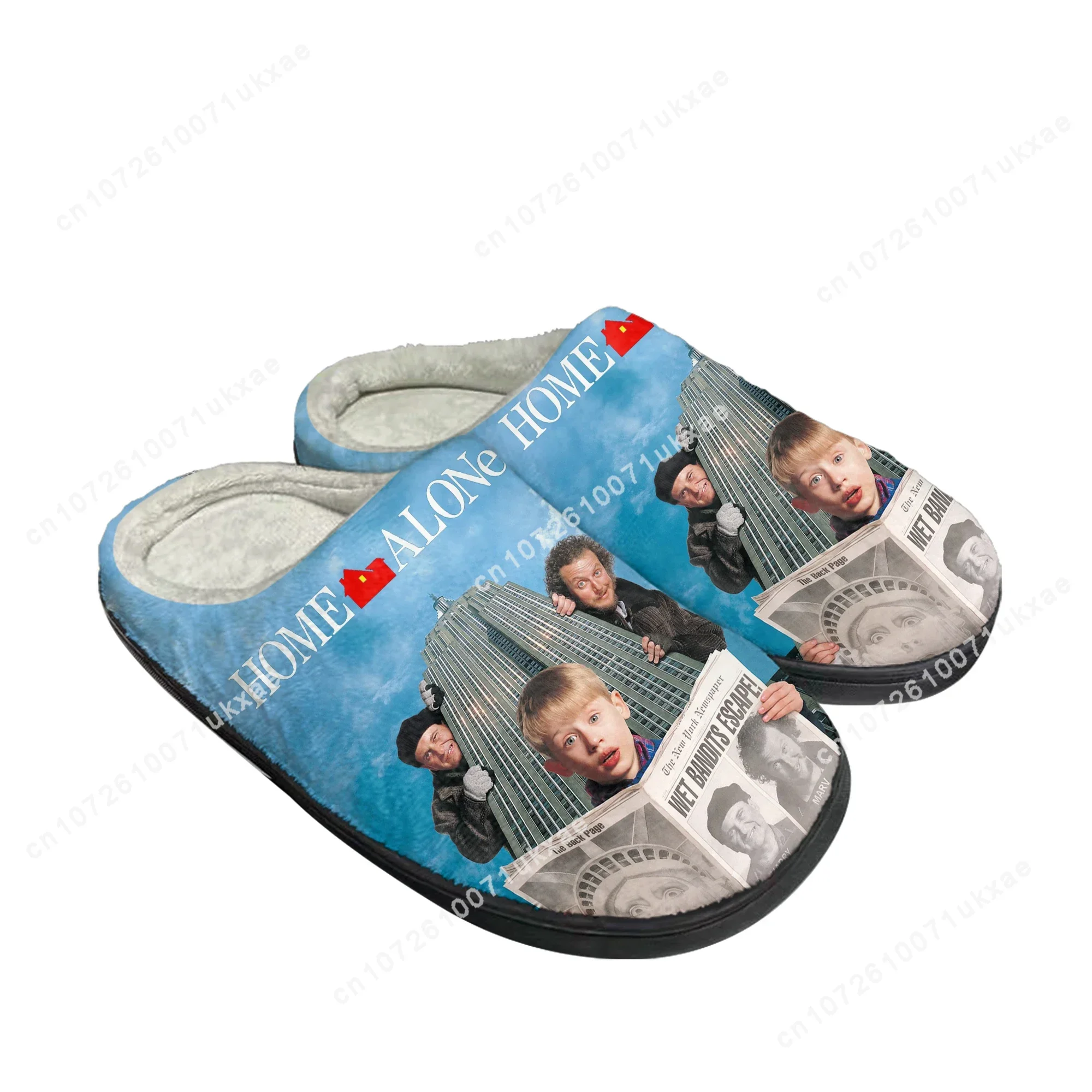 Home Alone Home Pantofole in cotone Uomo Donna Kevin Peluche Camera da letto Casual Mantieni calde Scarpe Pantofola termica per interni Scarpa personalizzata