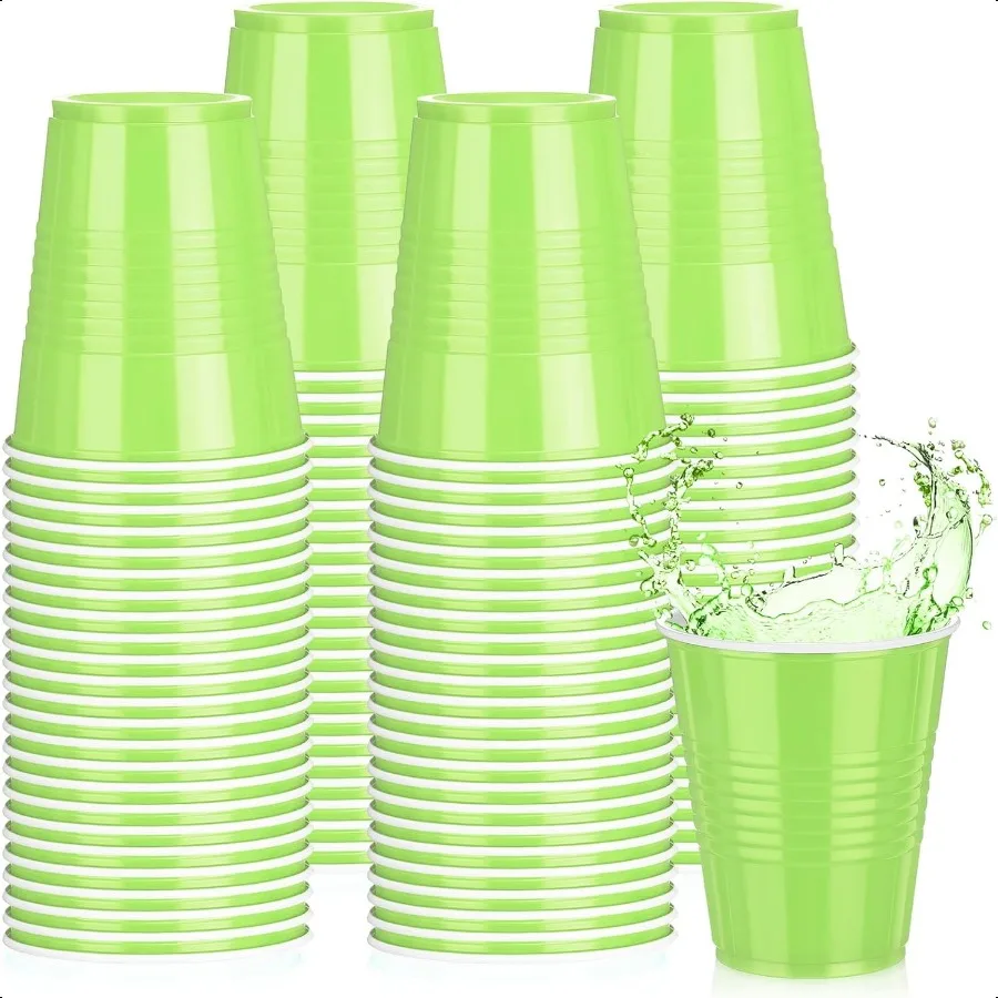 

50 Pack 12 oz Plastic Cups Cups Bulk for Wedding Baby Shower Birthday Graduation Family Gatherings and Festive Celebrations Pa
