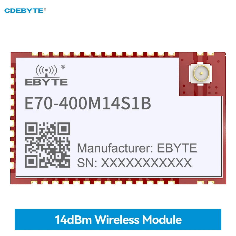 

CC1312R 433/470MHz SoC Wireless Module CDEBYTE E70-400M14S1B 14dBm RSSI SMD Module 1.5KM Support ISM Band Stamp Hole IPEX