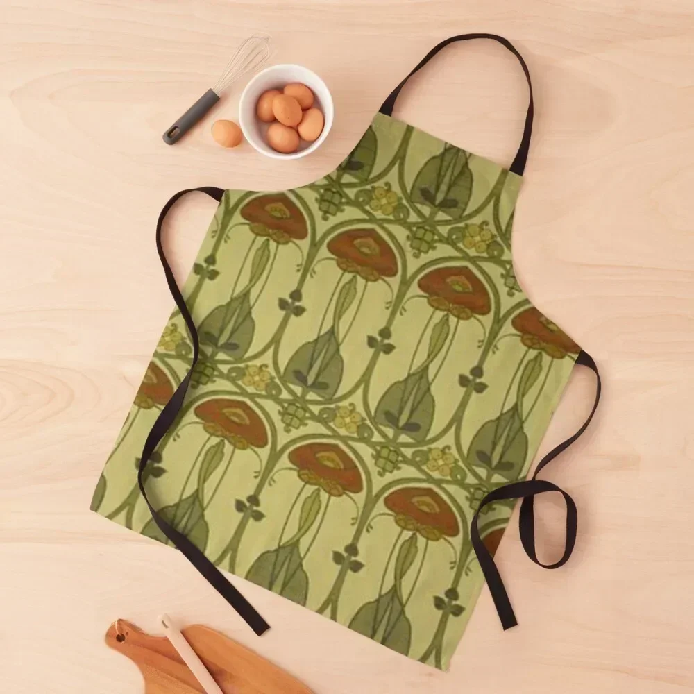 

Charles rennie mackintosh art fabric Apron Kitchen Items Things For The Home Apron