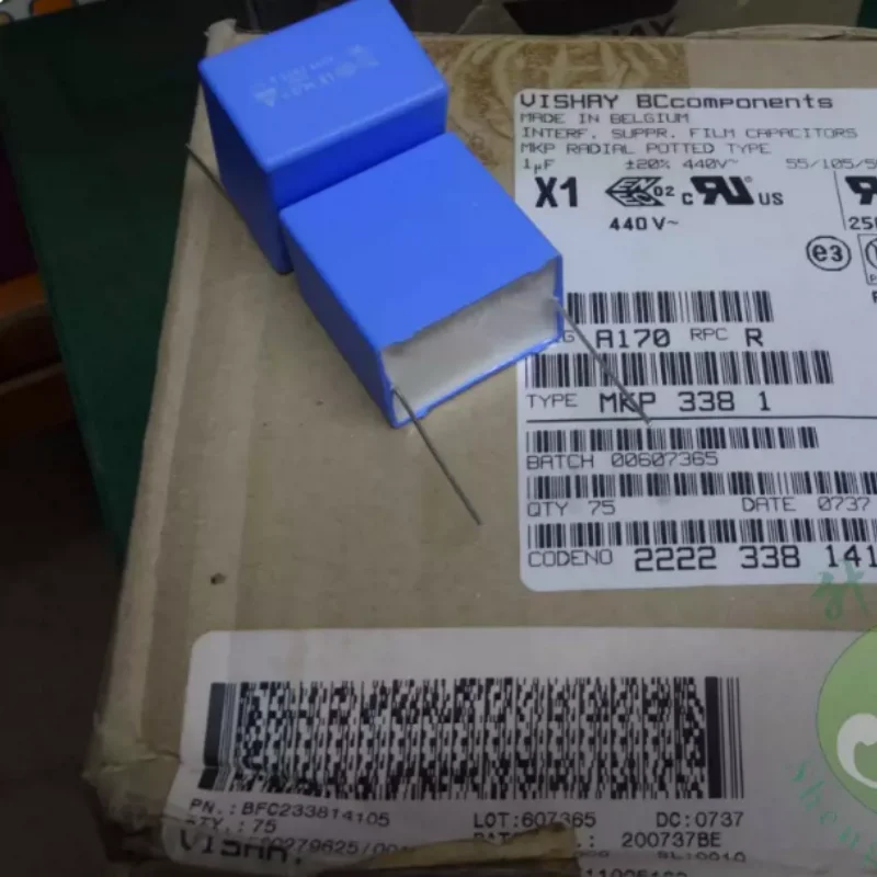 5pcs-100pcs VISHAY MKP 1.0uf/440vAC 1u0 1uf 105 brand new X1 film capacitor 22223381410