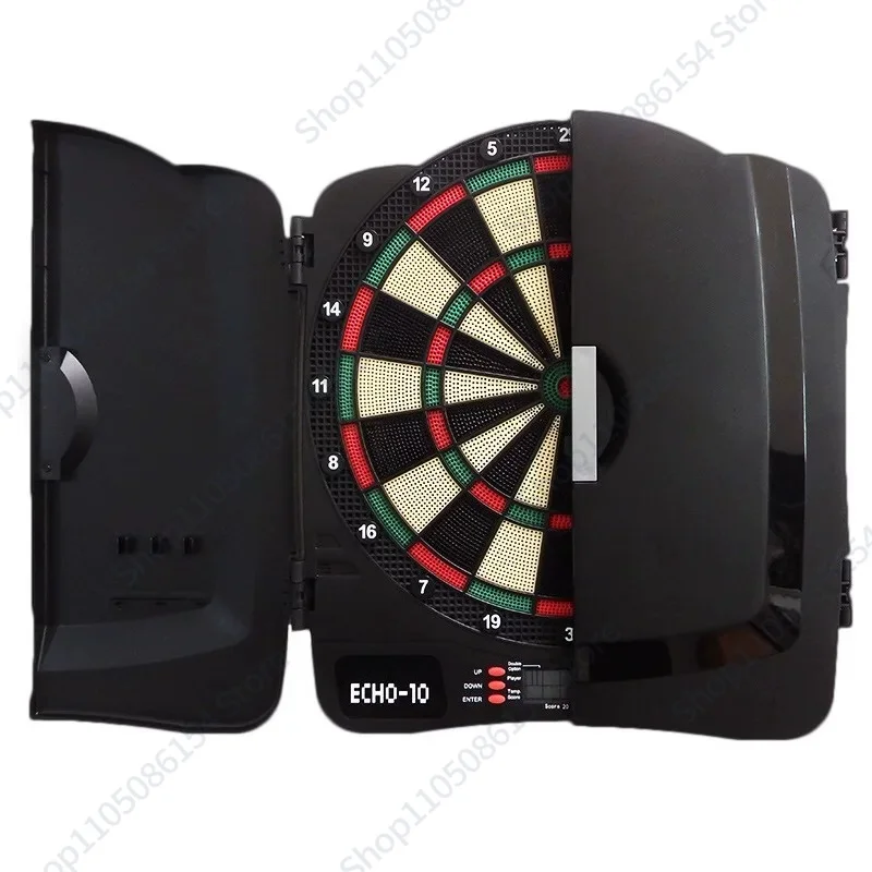 Soft Safety Dart Board Set for Adults Kids Electronic Auto Scoring with Cabinet Door Style