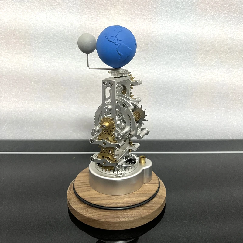 โมเดลโลหะจักรกลสร้างสรรค์ของโลกและดวงจันทร์ ของตกแต่งตั้งโต๊ะ ของขวัญ
