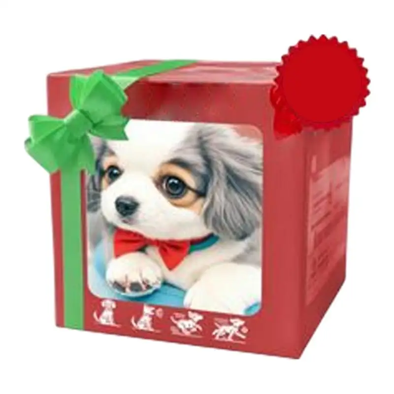 Giocattolo interattivo per cani robot con movimenti realistici Cucciolo di peluche intelligente che cammina e abbaia Animali domestici elettronici Cane per bambini Compleanno