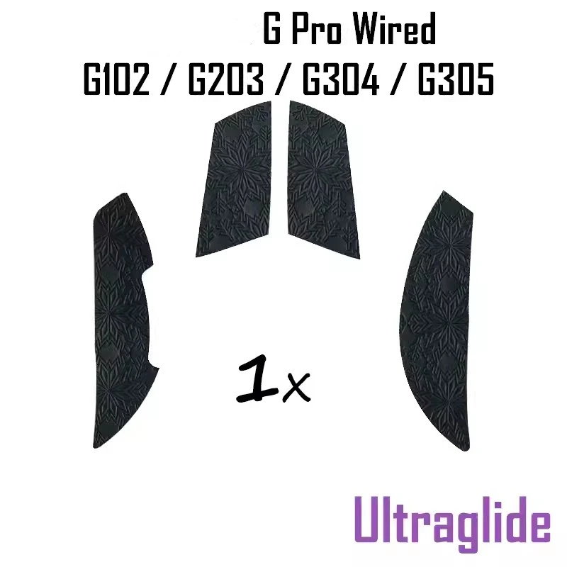 1 Set Ultraglide Mouse Anti Slip Sticker For Logitech G pro Wired G102 G203 G304 G305 Non-Slip Anti Sweat Tape Snowflake Texture