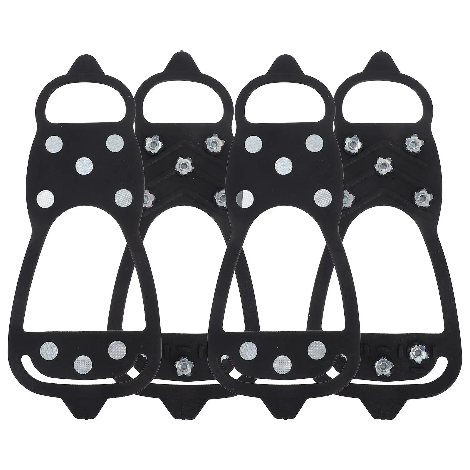 

2 пары противоскользящих шипов для обуви, для ходьбы по льду и снегу, для походов, альпинизма, размер 40-45