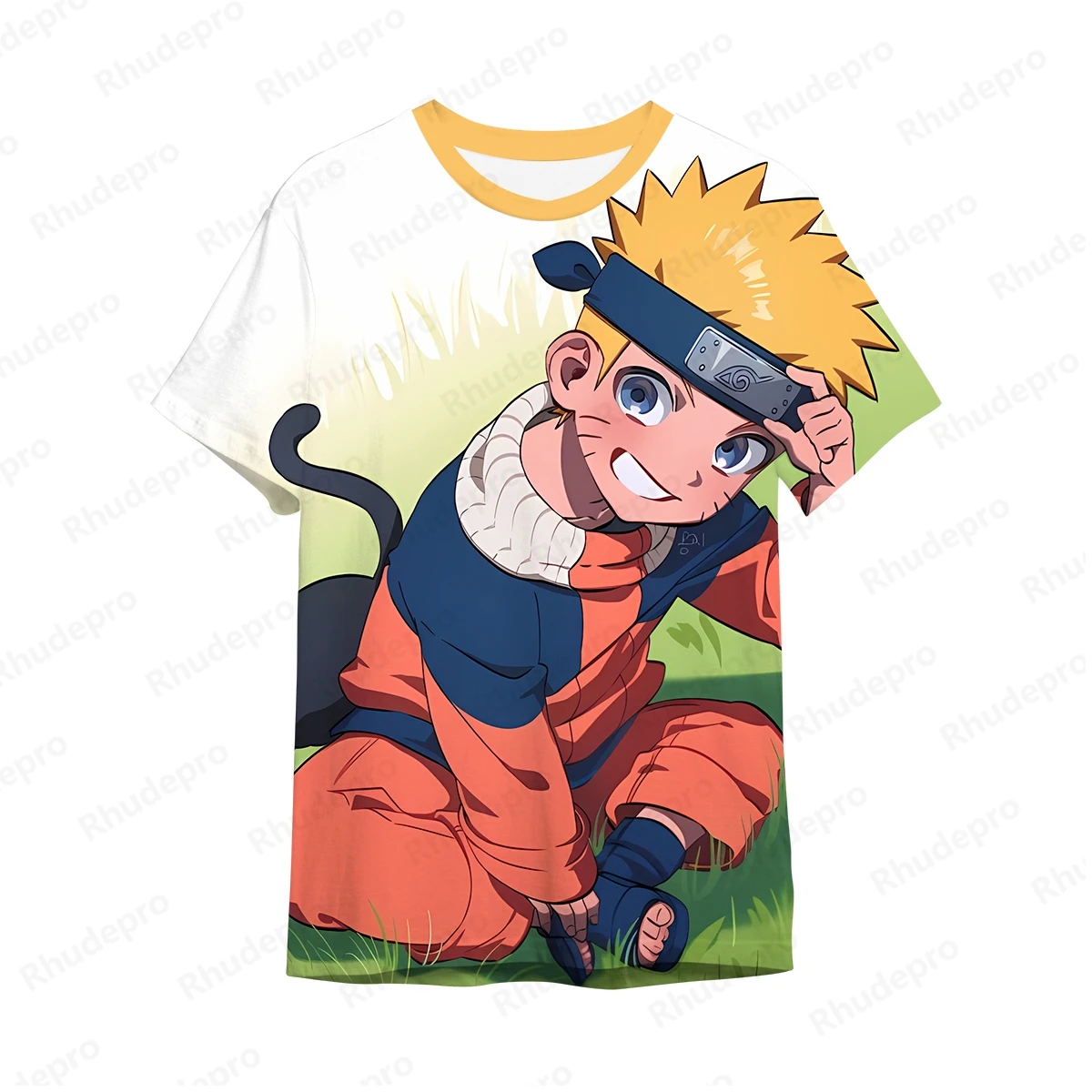 T-shirt da uomo Hip Hop Magliette e camicette Naruto Y2k Streetwear Stile Harajuku Vestiti Anime Regalo Moda Camicie Naruto Umaki T-shirt 2024