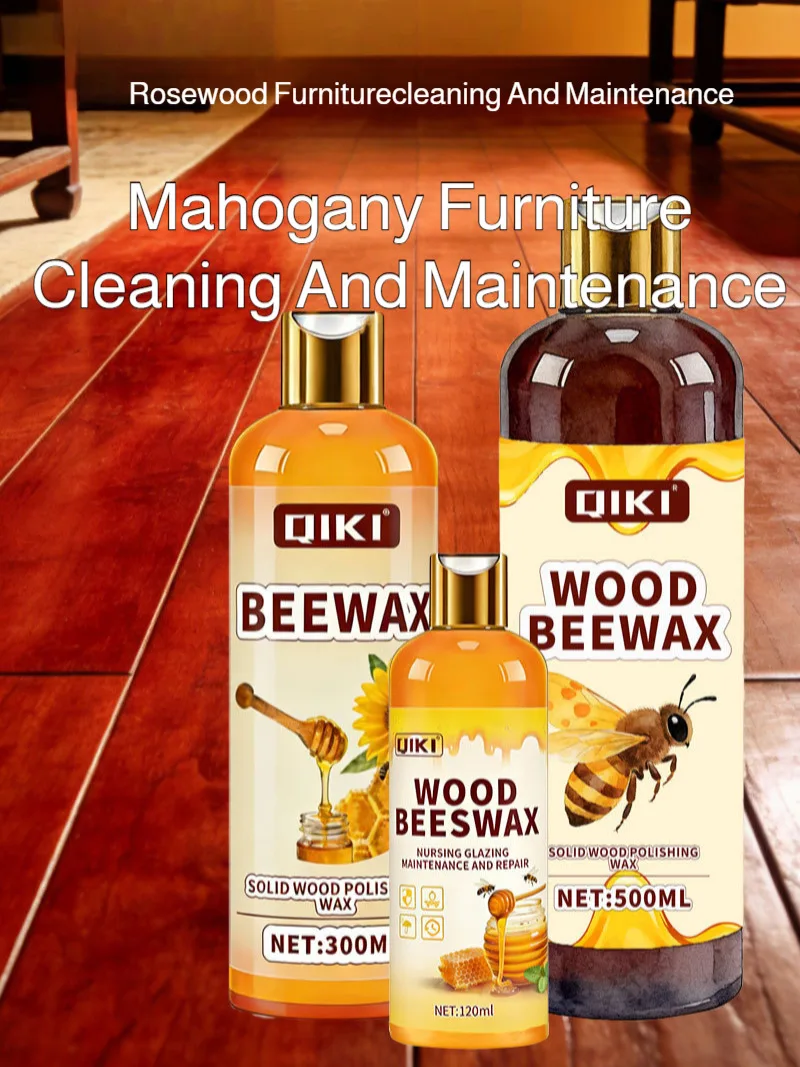 120ml Floor Essential Wax - Natural Wood Floor Care Oil, Anti-Scratch &amp; High-Gloss Finish, Suitable for Home Floors