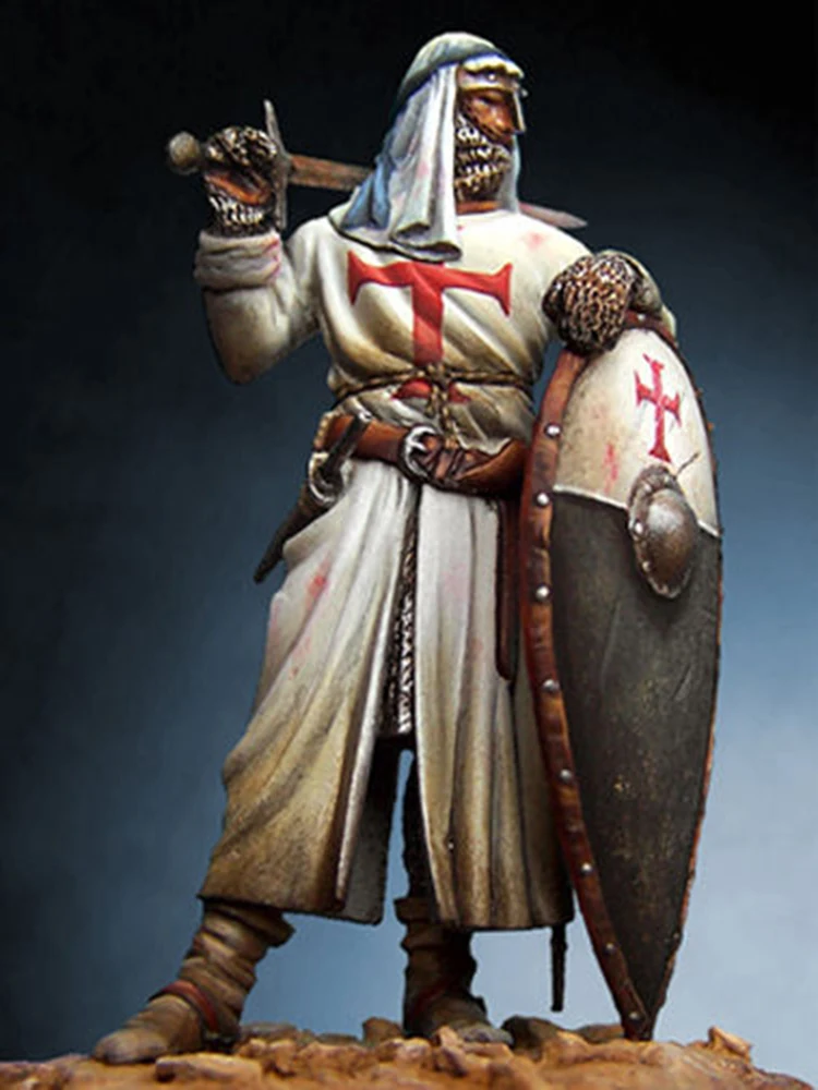 Unassambled  1/32 54MM  Templar Knight Holyland 54MM  ANCIENT  Historical  Resin kit miniature model Unpainted