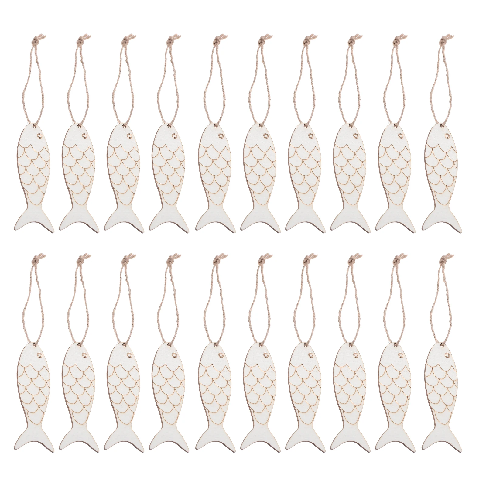 

100pcs Cutouts Unfinished Wooden Shapes Hollow Wall Decor For Crafting Painting Wood Cutouts For Crafts Wood Fish Hanging