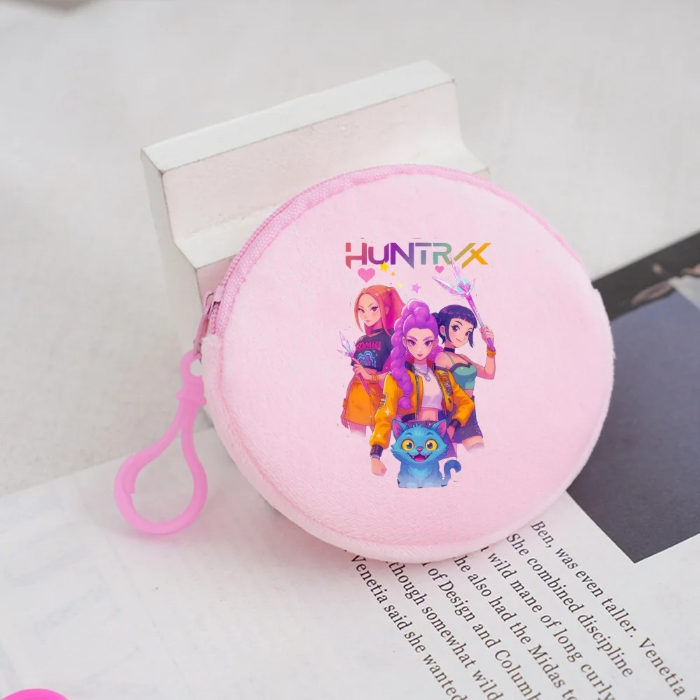 K-pop شيطان الصيادين محفظة نسائية للعملات المعدنية الأطفال أنيمي الكرتون لطيف أكياس المال بنين بنات مفتاح بطاقة تخزين كيس صغير مخلب حقيبة محمولة