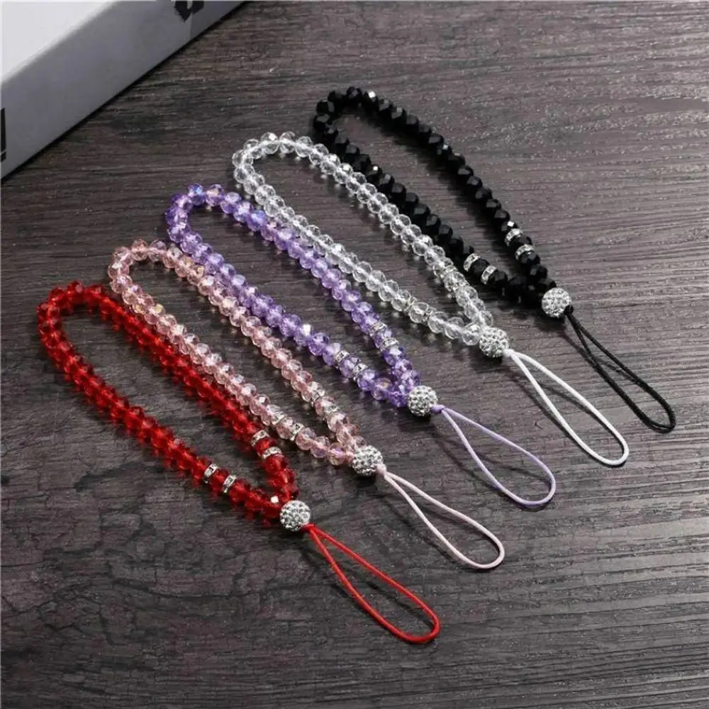 New 1PC Luxury Crystal Mobile Phone Straps Lanyards For Keys Bling Diamond Hand Wrist Strap Rope Cord Holder Lanyard For Phones