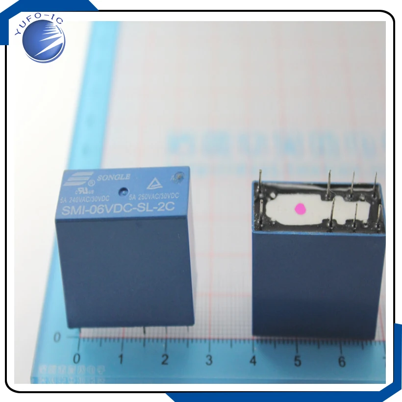 2PCS /LOT  SMI-6VDC-SL-2C  pine relay relay Electronics