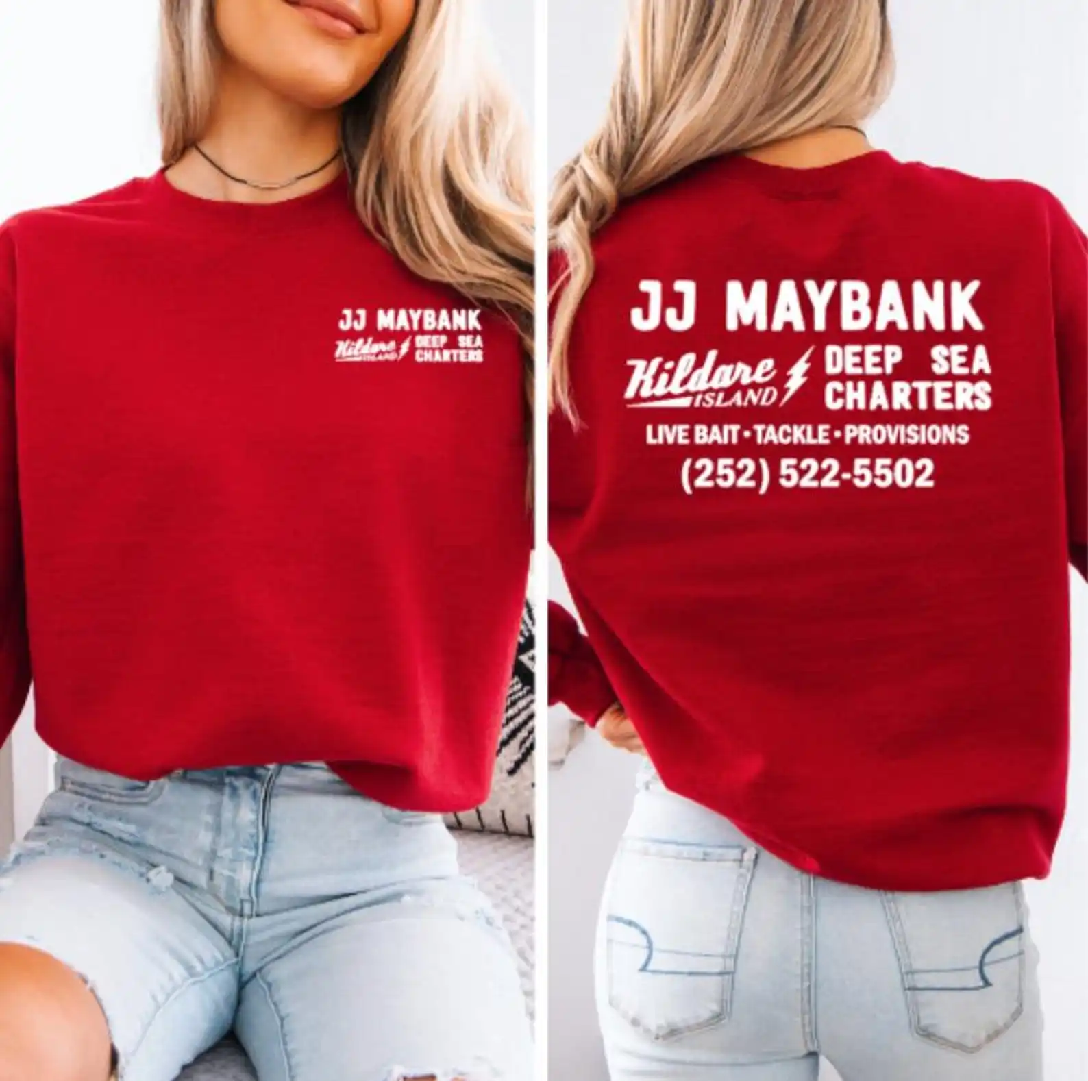 JJ Maybank Outer Banks P4L T-Shirt, JJ Maybank Outer Banks Show Pogue Life T-Shirt, P4L OBX, Outer Banks Pogue Life Strand-T-Shirt – Detail 2