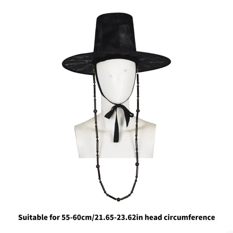قبعة فستان سوداء متعددة الأغراض للاستخدام اليومي، بوليستر مقاوم للتجاعيد، خفيف الوزن، كاجوال أو ملابس للحفلات الراقصة #6