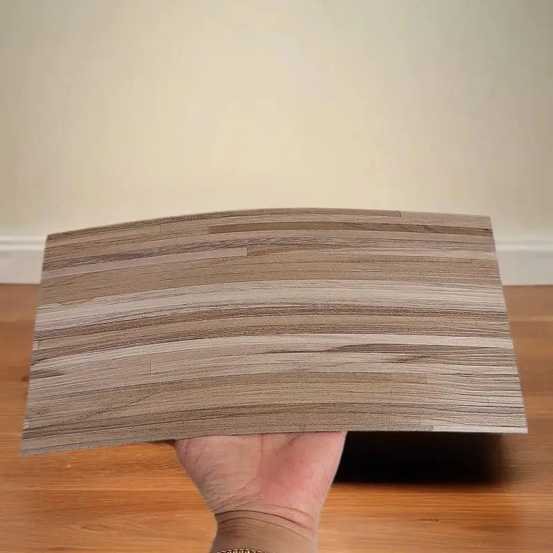 Décor de meubles de maison de poupée 1:12, carreaux miniatures de planches de sol en bois simulés en PVC