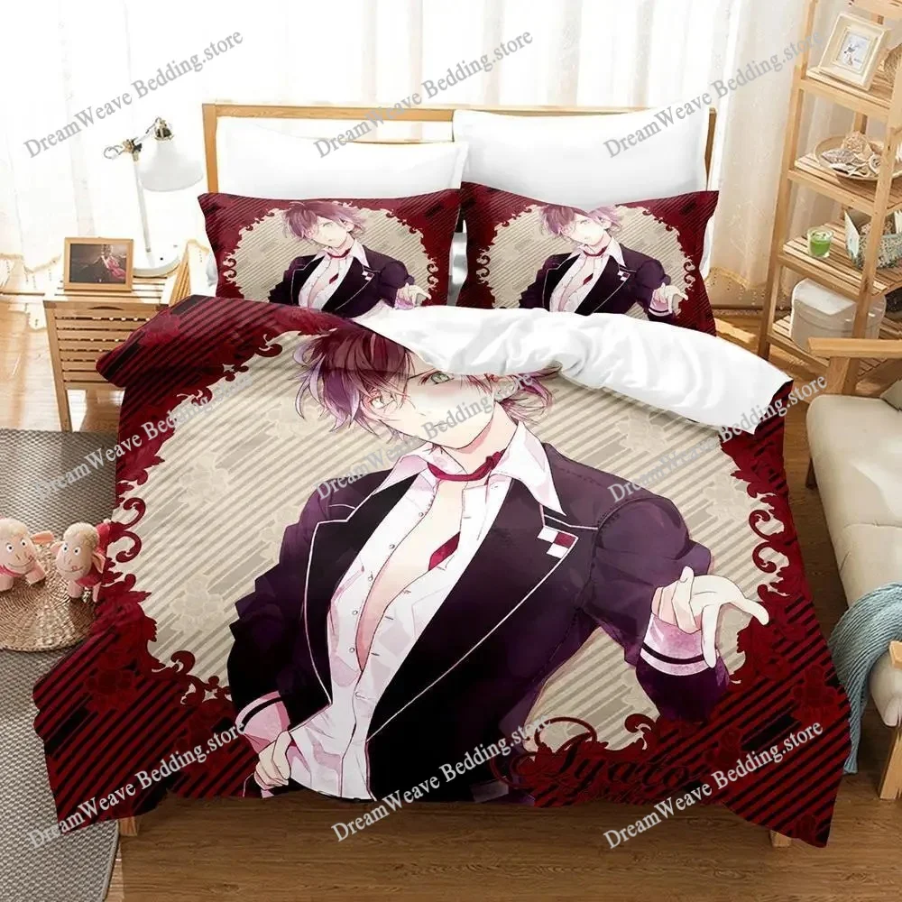 

Game Diabolik Lovers Bedding Set Single Twin Full Queen King Size Bed Set Adult Kid Bedroom Duvetcover Sets Anime Bed Sheet Set