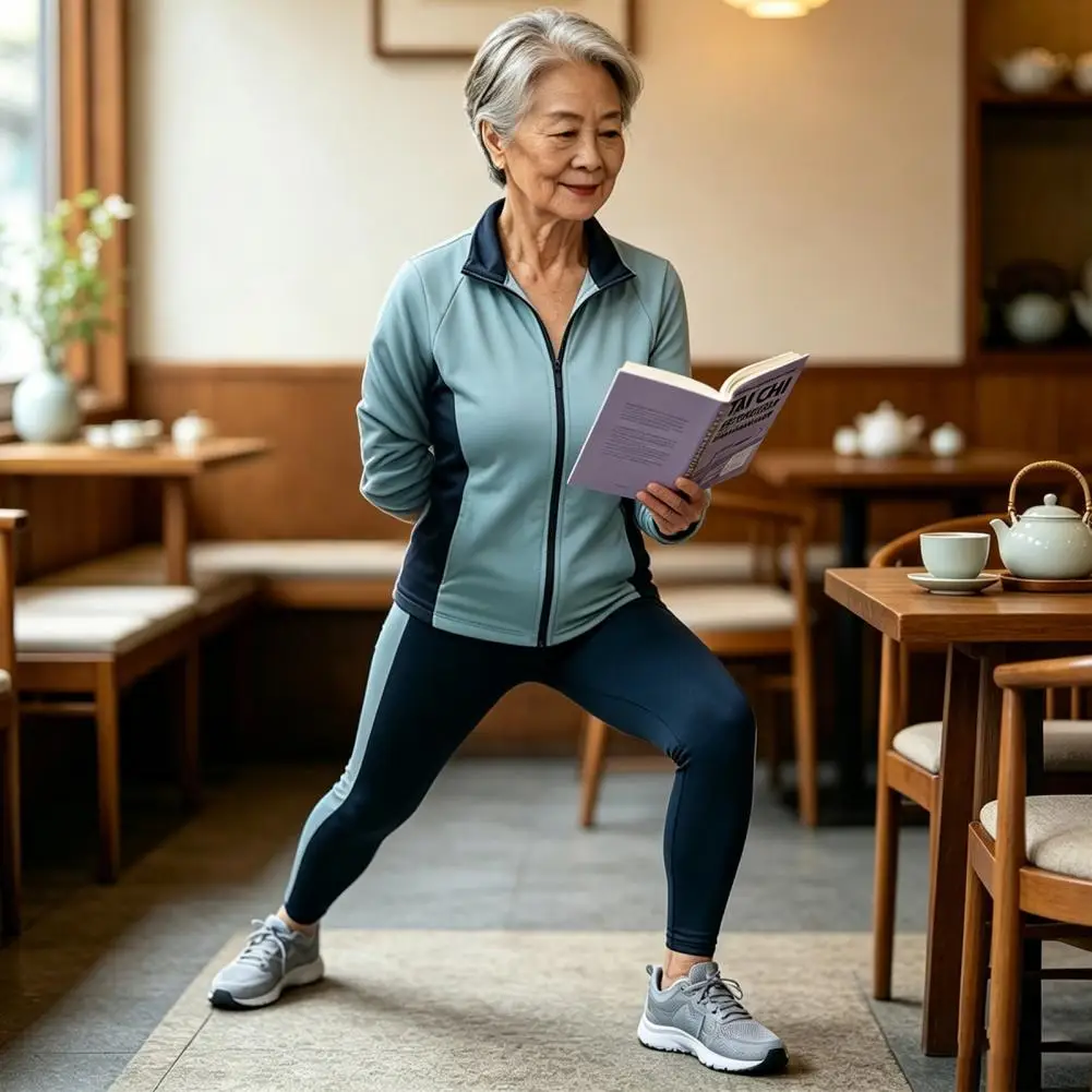 Tai Chi Practice Planner Tai Chi Exercise Book Tai Chi Practice Planner for Seniors 28-day Fitness Log Wellness Tracker Balance