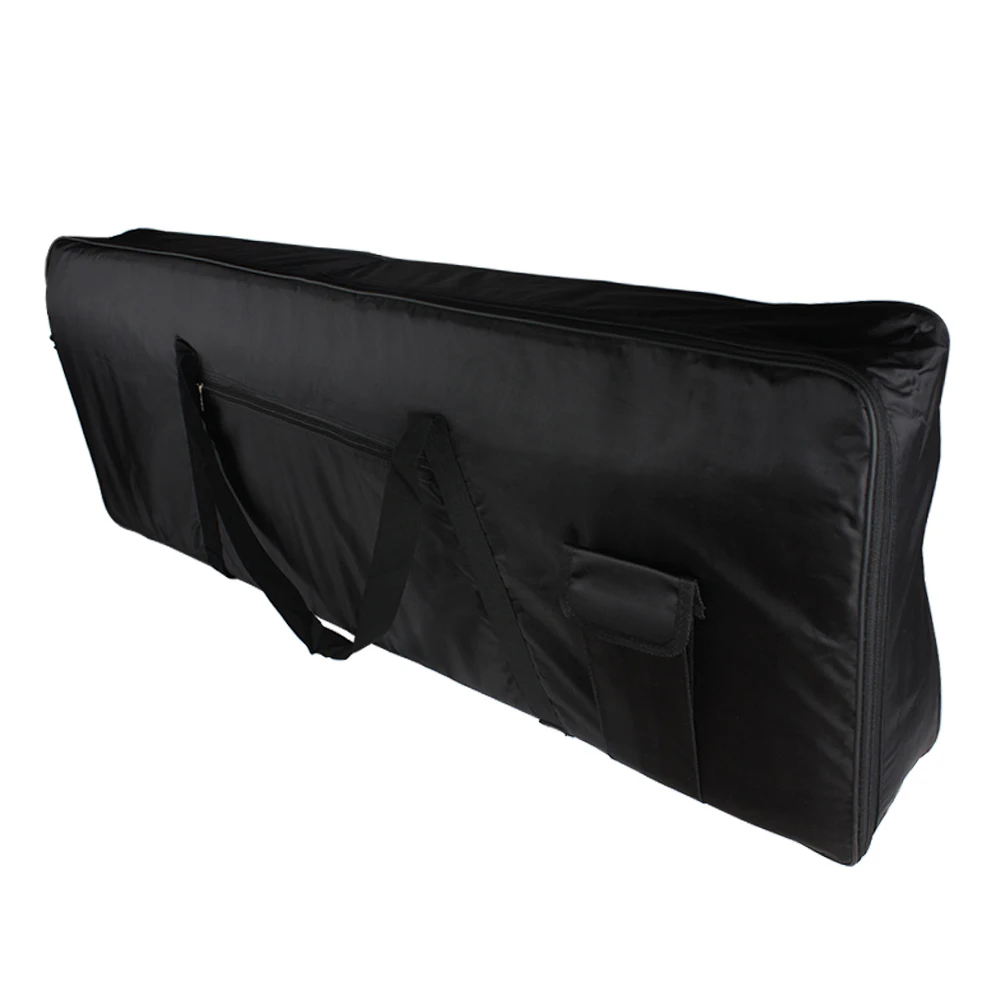 

76-Key Electric Piano Gig Bag, Black 420D Oxford Cloth Padded Case, Portable Keyboard Carrying Bag with Zippered Pocket,